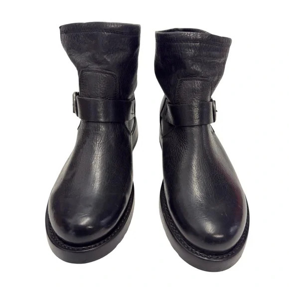 Frye Black Leather Veronica Flex Moto Bootie Size 7.5 NWOT - Picture 3 of 14